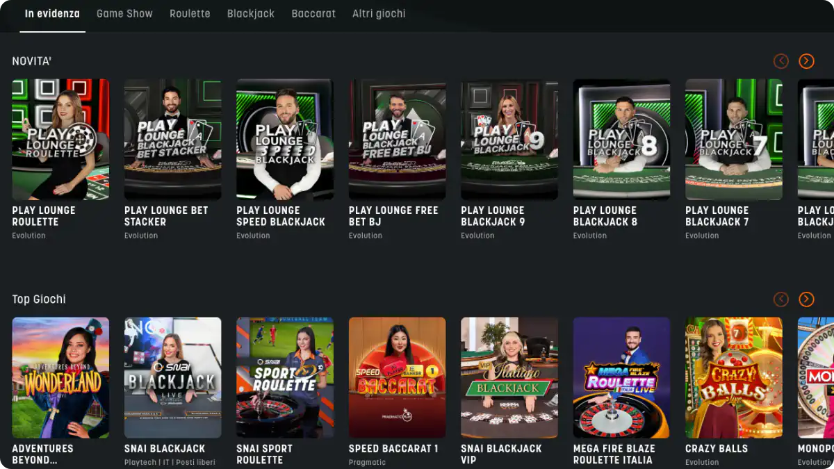 Registrazione E Creazione Del Conto Gioco